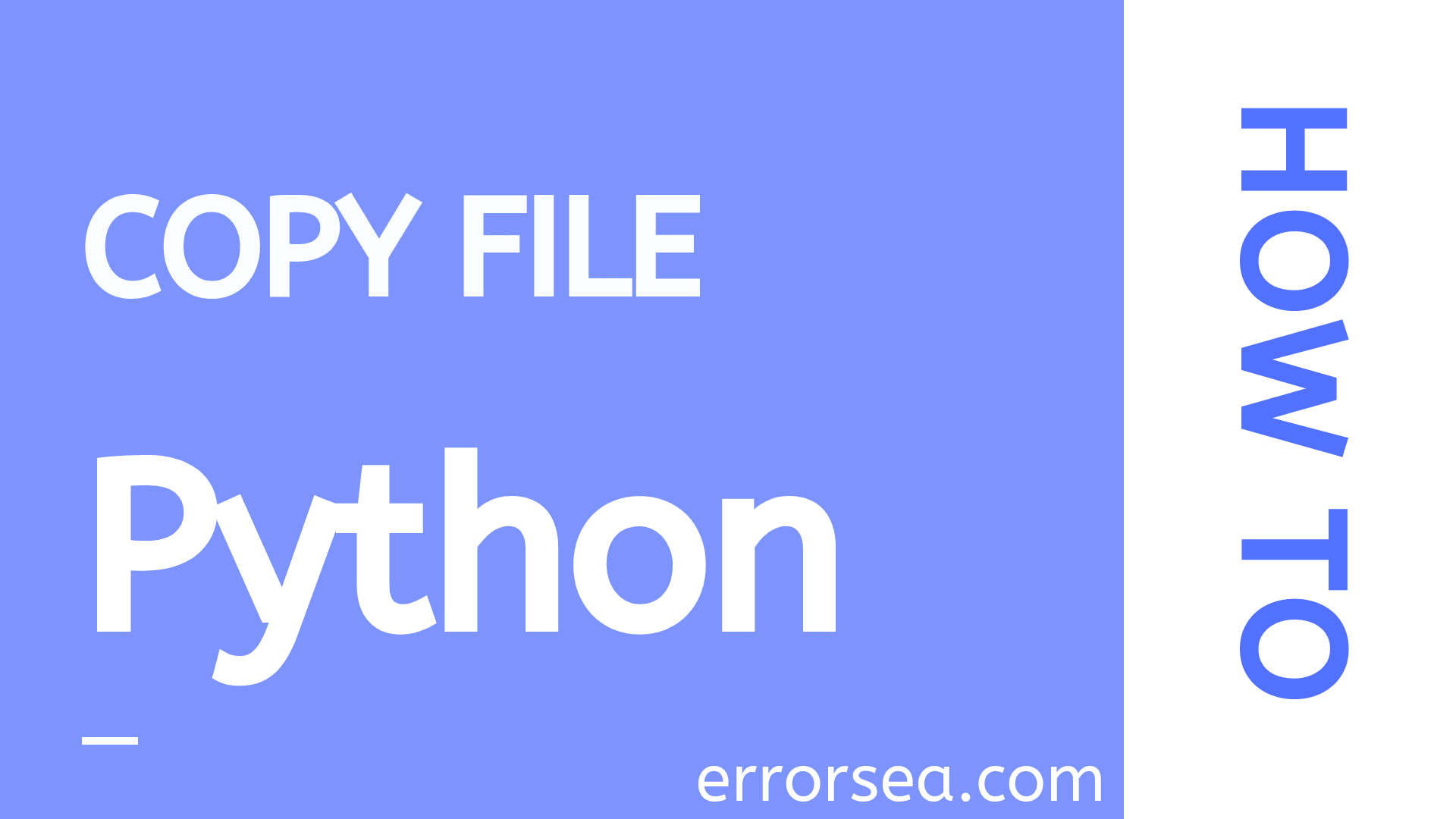 How to Copy File in Python