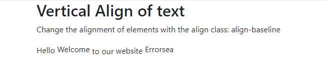 bootstrap vertical align text