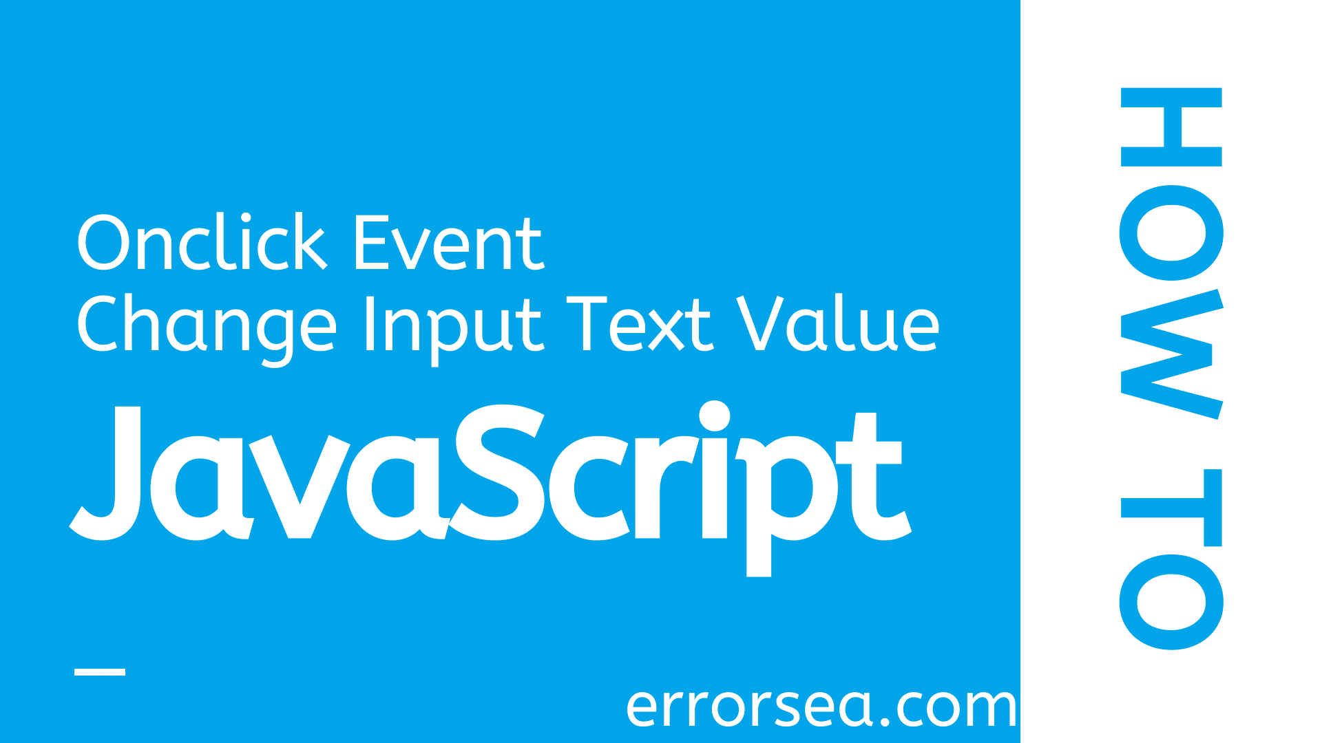 How to Change Input Text Value Onclick Event JavaScript