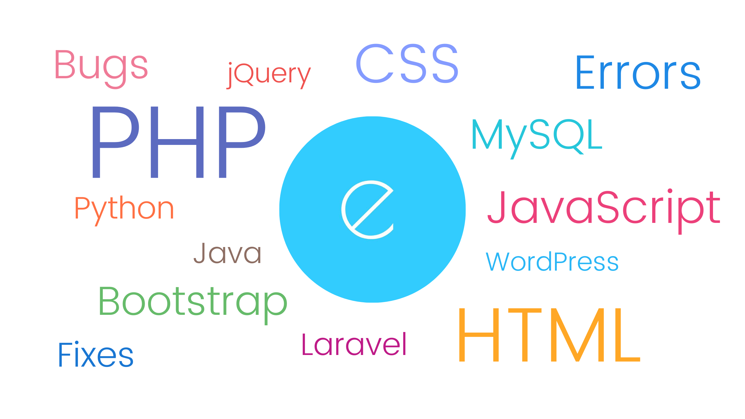 learn html, css, bootstrap, javascript, php, python, java, jquery, laravel, wordpress at errorsea