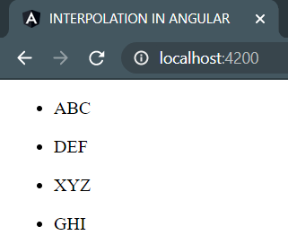 angular interpolation example for array items
