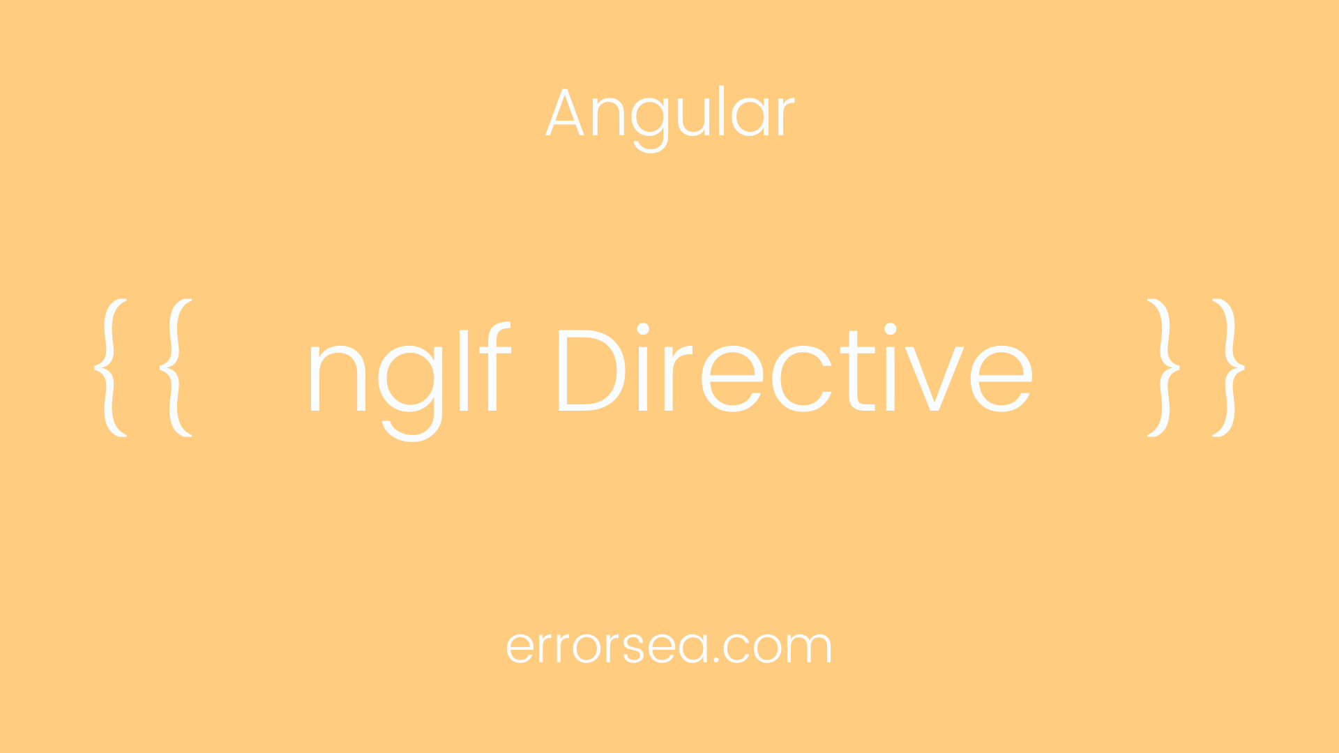 Angular ngIf Directive