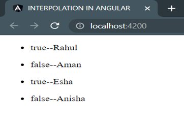 angular ngfor even variable example
